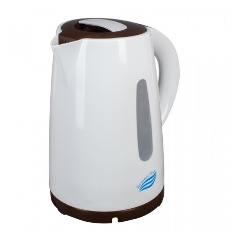 Electric kettle “Tom-1”, plastic, 1.7 l, 1850 watts, white-brown