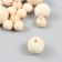 A set of wooden unpainted beads MIX-3 (15.20.25 mm) 15 pcs