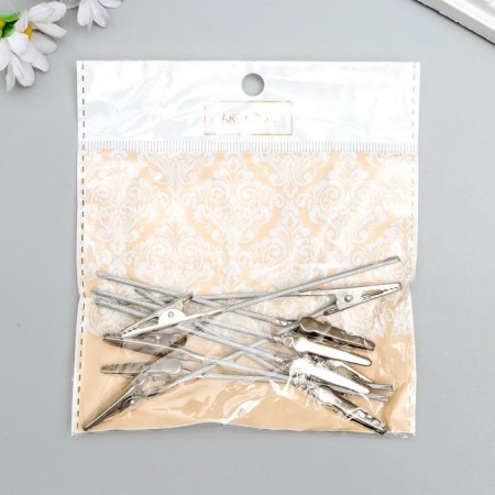 Contractor for business cards set 10 pcs silver 9.7 cm-3