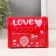 Casket metal mailbox "Love" red 13.3x8x9.5 cm