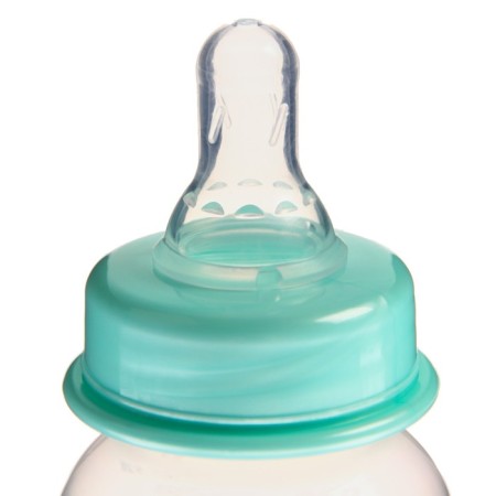 A bottle for feeding, a classic throat, with silicone nipple, from 0 months, 250 ml.-7