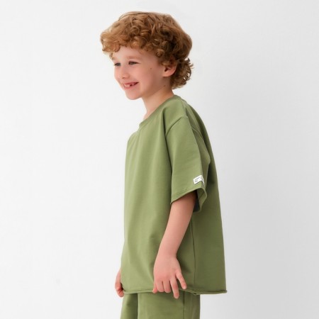 Children's T -shirt KAFTAN, p. 34 (122 - 128 cm), khaki-2