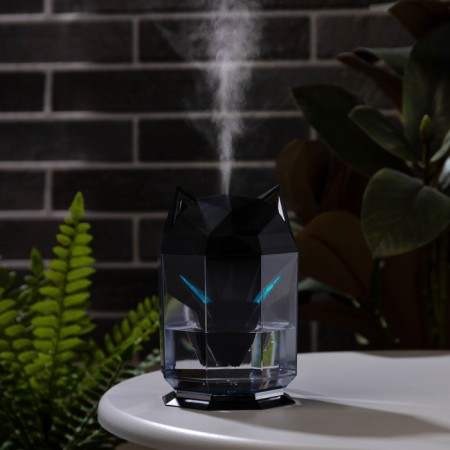 Air humidifier Luazon HM-12 "Wolf", ultrasonic, 650 ml, 2 W, submersible, USB, black-2