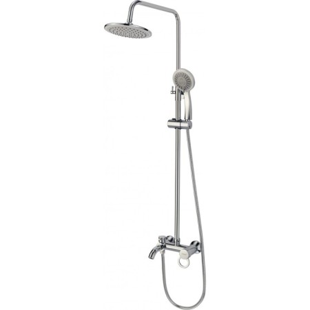 Shower system FMARK FM2407, tropical shower, shower, mixer, brass, chrome