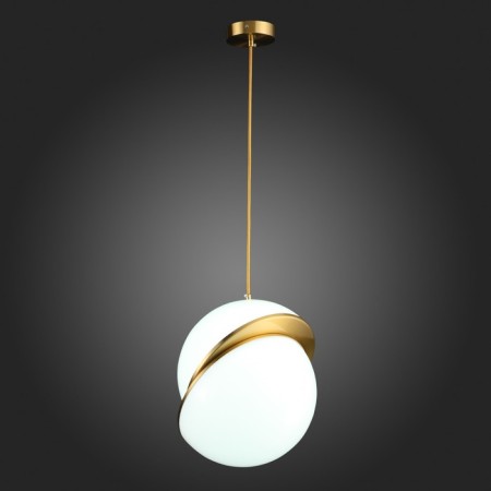 Suspension lamp ST LUCE. SL1164.323.01. Laico. 1x60 watts, E27, 30x30x35 cm, brass color-7