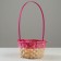 Camping set, 27x21x10/38 cm, 24x19x10/36 cm, 22x18x10/34 cm, 3 pcs, pink, bamboo