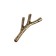 Handle button Cappio "branch", color ancient bronze