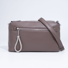 Bag Cross-Bodi with a zipper, the color of the powder