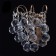 Bra "Pearls" 1x60W E14 Honey bronze 21x22x15cm