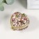 Casmic Coramics Heart "Flower Wooden" 4,1x4.2x2.4 cm