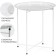 TRAY METAL METAL CHOUSE, White 47X47X51 cm