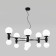 Ceiling Lamp Eurosvet Bubble 30182, E27, G9, 12x20W, 760x1000 mm, black color