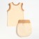 Kit (T -shirt, panties on the diaper) for children, beige color, height 80 cm