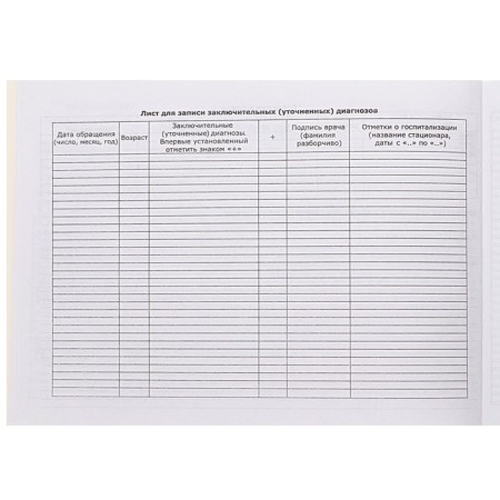 Medical card of the child "Classic", form No. 112/y, 40 sheets-7