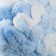 Yarn "Puffy Color" 100 % micropoliester 9m/100g (5865 blue and white)