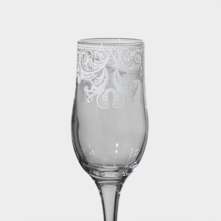 A set of glasses for champagne "Lace", 200 ml, diameter 5.3 cm, height 20.5 cm, 2 pcs-2