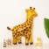 Foil ball 24 "Giraffe", gold