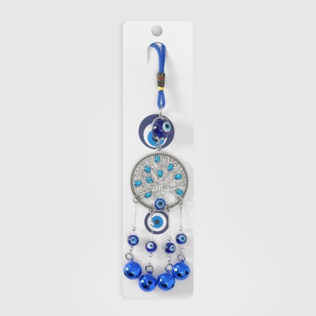 Suspension from the evil eye Metal "Tree with bells" 27 cm-4