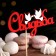 Topper with decor "Wedding", red 13x6.7 cm