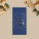 Gift envelope, Happy New Year, embossing, designer paper, 11 x 22 cm, New Year