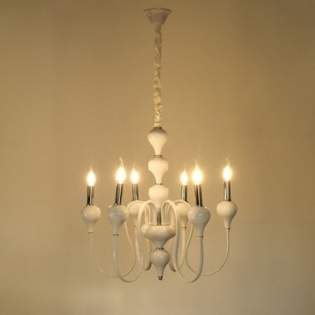 Bergamamo chandelier 6he14 40w is white-chromium 60x60x97 cm-5