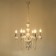 Bergamamo chandelier 6he14 40w is white-chromium 60x60x97 cm