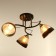 Adelela chandelier 3he27 40w Black-gold 60x60x26 cm Bayerlux