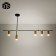 Odli lamp 5xgu10 black and gold 80x20x65 cm