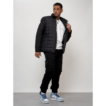Male spring jacket, size 54, black color-10