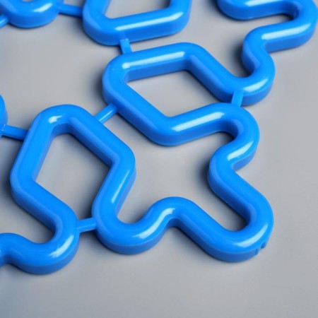 LED figure "Snowflake" 30 cm, plastic, 220 V, glow of blue-2