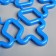 LED figure "Snowflake" 30 cm, plastic, 220 V, glow of blue
