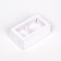 Folding box with a transparent lid, 10 x 6 x 3.5 cm, white