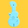 Musical guitar toy "Layer", sound effects, color mix