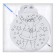 Christmas tree decoration for coloring "Joy" 4 pcs., Brush