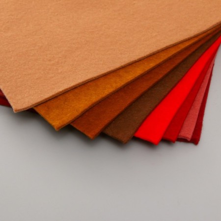 A set of soft felt "Astra" (8 pcs) Assorted, 3 mm, 400 gr. 20x30 cm-1