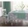 Origami tablecloth, size 110x140 cm, mint color