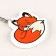 Key keychain "Fox", 10 x 5.2 cm