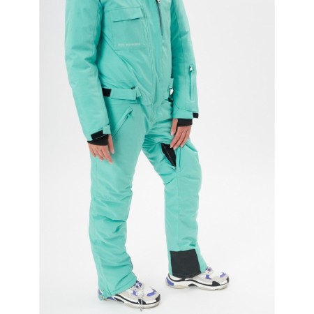 Ski jumpsuit female turquoise color, size 48-9