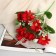 Bouquet "Sunflower mini with greens" 5x26 cm, mix