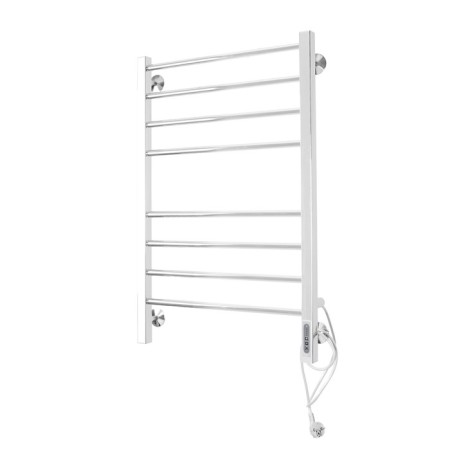 Domoterm electric heated towel rail "Cuba" P8, 500x800 mm, right, chrome