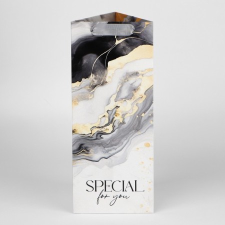 Gift package for a bottle, packaging, “Gift for you”, 13 x 32 x 11.3 cm-1