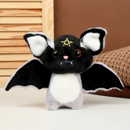 Soft toy "bat", 23 cm, black color-4