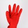 Rubber domestic gloves with a shade of the share, size l, 85 gr, red color