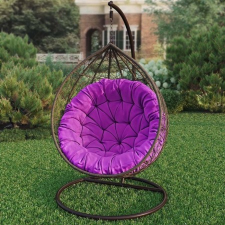 Villy swing pillow, diameter 115 cm, purple color