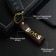 Leather keychain for a car key, strap, genuine leather, brown, boss