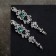 Clips "openwork" drops with curls, the color is white-idle in silver