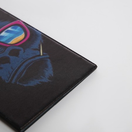 Cover for passport, black color-3