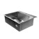 Moika Fabia Profi, 60x50 cm, cut, s = 3.0 and 0.8 mm, siphon with overflow + basket