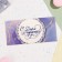 Money envelope "Happy Birthday!" lace on lilac, 16.5 x 8 cm