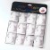 Piercing in the nose "Strazinka" on the magnet, d = 3mm, set 12pcs, color mix in silver